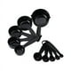thumbnail image 1 of Zhuge Juego de 10 tazas y cucharas medidoras de plástico (negro), 1 of 5