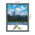 thumbnail image 2 of Dixie Blue Grey Rustic Narrow Wood Picture Frame, Photo Frame, Art Frame, 2 of 10