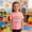 Pink, variant on Cethrio Girls T Shirts, Cotton School Short Sleeve Graphic Tees Summer Tops Purple Size 10