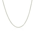 thumbnail image 6 of ARAIYA JEWELRY 10K White Gold 1.02 mm Wheat Chain 16'' for Women, 6 of 6