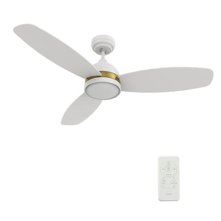 

48 3 Blade Smart Indoor Ceiling Fan with LED Light and Remote for Bedroom