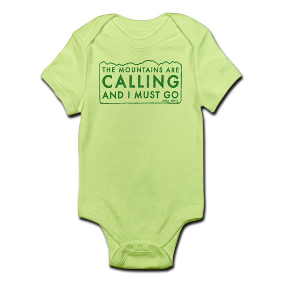 CafePress - John Muir Mountains Calling Infant Bodysuit - Baby Light Bodysuit