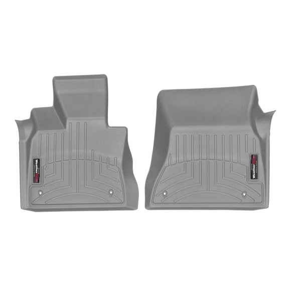 WeatherTech Custom Fit FloorLiners compatible with BMW X5 35d, X5 35i, X5 40e, X5 50i, X5 M, X6 35i - 1st Row (Driver & Passenger), Grey