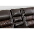 thumbnail image 5 of Ilyiano Two Tone Faux Leather Livingroom Reclining Loveseat In Brown, 5 of 8