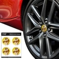 thumbnail image 2 of Looney Tunes Taz Tire Wheel Center Cap Resin-Topped Badges Stickers, 2 of 4