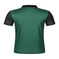 thumbnail image 5 of COSFO Casual Men Polo Shirts Short Sleeve Mesh Striped Shirt Golf Moisture Wicking Collared Loose Fit Pullover Tops, 5 of 7