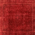 thumbnail image 1 of Ahgly Company Indoor Square Abstract Orange Modern Area Rugs, 4' Square, 1 of 4