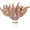 Rose Gold, variant on 20 Pieces Artificial Christmas Glitter Leaves Branches Sparkly Fake Leaf Sprays for Christmas Tree Picks 10" Ornament Flower Arrangements DIY Crafts Wreaths and Holiday Decoration Tree Filler