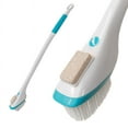 thumbnail image 4 of Miracle Pedi Brush with Pumice Stone - 30"in Long Handle Grip Cleansing Foot Scrub Brush, 4 of 5