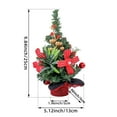 thumbnail image 3 of Hometravel Red Berry Christmas Tree, Mini Desktop Holiday Decor, Festive Tabletop Decoration for Scene Arrangement, Seasonal Display, 3 of 6