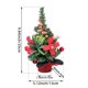 thumbnail image 3 of Adorno De Árbol De Plástico Mini Árbol De Navidad De 25x13x13cm Con Adornos De Frutos Rojos, Decoración Navideña De Escritorio De Plástico Verde Para Decoración De Escenas (1 Unidad) Rkxzt, 3 of 8