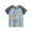 Blue, variant on piuwrlz Toddler Short Sleeve T-Shirt Printed Round Neck English Casual Shirt Blue Size 2-3 Years