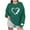 Green7, variant on Annhoo St Patrick's Day Sweatshirts for Women Oversize Shamrock Graphic Crewneck Long Sleeve T-Shirts Loose Soft Tops