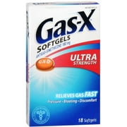 Gas-X Softgels Ultra Strength 18 Soft Gels (Pack of 6)
