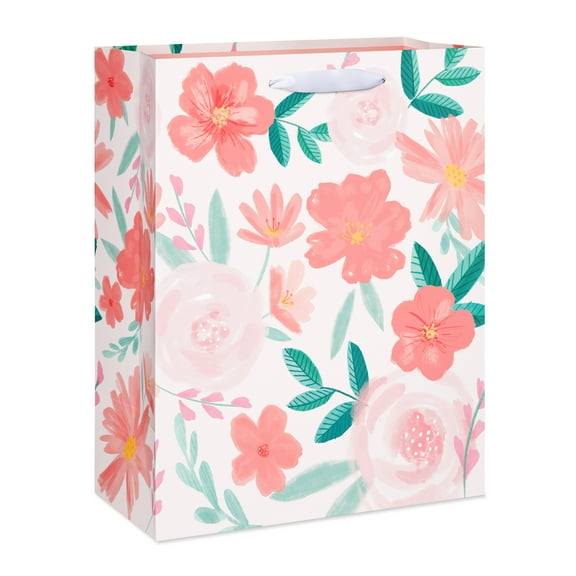 American Greetings 12.75" All Occasion Large Gift Bag, Pink Florals (1-Count)