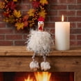 thumbnail image 4 of TOYOUME Thanksgiving Chicken Doll Handmade Cloth Ornament Decoration, for Mantel Table Office Fall Decor, Khaki, 4 of 5