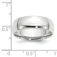 thumbnail image 3 of Primal Gold 10 Karat White Gold 7mm Lightweight Comfort Fit Band Size 9, 3 of 6