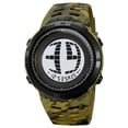 thumbnail image 1 of Montre Électronique Numérique Étanche 50M Résistante à l'Eau Lumineuse Multifonction Rétroéclairage Style Camouflage pour Sports Extérieurs Tenues Inspirées Militaires Usage Quotidien Natation Sports Aquatiques, 1 of 7
