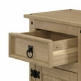 thumbnail image 4 of Bridge Brazil Wood Nightstand 1 Door 1 Drawer Corona Gray | Furniture Dash Antique Brown, 4 of 6