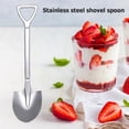 thumbnail image 4 of CUTELOVE Stainless Steel Shovel Spoon Ice Cream Dessert Square Shovel Spoons Silver Flat-Headed Utensils Home Kitchen Supplies, 4 of 6