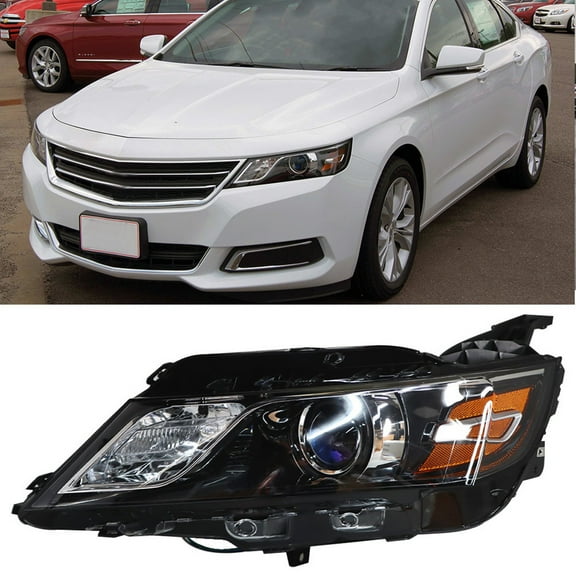 SEBLAFF Headlight Assembly Replacement for Chevrolet Impala 2015 2016 2017 2018 2019 2020 Driver Side Halogen Headlight Headlamp Assembly LH GM2502417 84178024