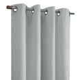 thumbnail image 2 of Loft Living Mila Blackout Grommet Indoor Curtain 52 x 108 in White, 2 of 6