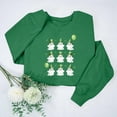 thumbnail image 1 of Uootdi Hauts pour Femmes Manches Longues Col Rond Imprimé Graphique Fête de la Saint-Patrick Festivals Sorties Week-Ends Chandails en Molleton Confortables Cadeau, 1 of 6