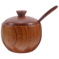 thumbnail image 3 of Here's a polished and engaging product description for your **Wooden Condiment Jar with Lid Spoon**:\n\n \n\n### 🌟 **Stylish Wooden Condiment Jar with, 3 of 5