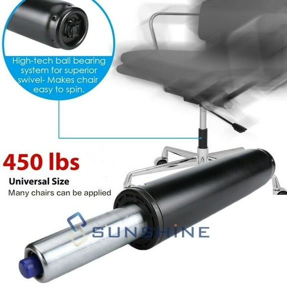 Replacement Office Chair Gas Lift Cylinder Pneumatic- 5" Travel / Stroke