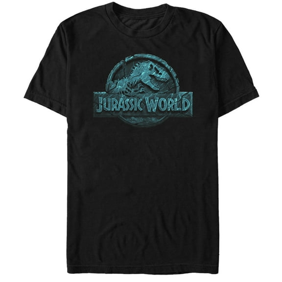 Men's Jurassic World: Fallen Kingdom Water Ripple Logo Graphic Tee Black Medium