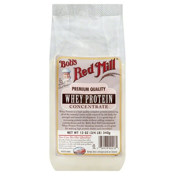 BOBS RED MILL, Concentré de Protéines de Lactosérum, 12 OZ, (Pack de 4)