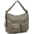 thumbnail image 2 of Ampere Creations Women's Multi Functional Crossbody Backpack Bag, Soft Leather, Dark Grey, 1-Piece, 2 of 8