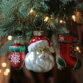 thumbnail image 2 of Santa, Mitten and Stocking Glass Christmas Ornaments - 4.25" (108mm) - Set of 3, 2 of 3
