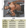 thumbnail image 3 of Blanket Shemar Actor Moore Throw Flannel Blankets Warm Soft Cozy Fuzzy Blanket for Bed Sofa Couch Camping Travel Gift Blankets for All Seasons 40"x30", 3 of 6