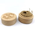 thumbnail image 2 of pitrice Rustic Wedding Wood Ring Holder Wedding Ring Bearer Box Engagement Engraving Wooden Rings Box, 2 of 8