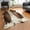 Brown & White, variant on YJ.GWL Faux Cowhide Rug Cow Print Area Rugs Cow Hide Carpet for Bedroom Living Room Home Office Western Decor,2.3'x3.6',Brown