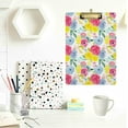 thumbnail image 4 of FMSHPON Floral Rose Flowers Colorful Clipboard Hardboard Wood Nursing Clip Board and Pull for Standard A4 Letter 13x9 inches, 4 of 7