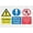 Warning Sign 1, variant on Caution Cleaning In Progress Sign Outdoor Metal Sign - 8"x12" Metal Signs For Business, Workplace, Office, Home, Delivery Signs, Road Signs, Garden Signs