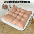 thumbnail image 4 of Tuvgenk Non-Slip Patio Chair Cushions Brown Square Outdoor Seating Cushions Breathable Flock Summer for Bedroom，Balcony, 4 of 6