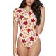 thumbnail image 1 of Balery fall laef Maple Body de cuello redondo de manga corta para mujer Tops de manga corta Tops básicos-X-Large, 1 of 7