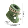 thumbnail image 2 of Loyerfyivos Christmas Faux Furs Felts Boot And Glove Tree Ornaments, 2 of 6