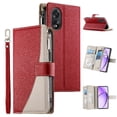 thumbnail image 2 of Funda cartera GANGXUN para OPPO A18/A38 , cuero PU con tarjetero, cremallera, correa de mano, soporte y protección 419°, 2 of 6