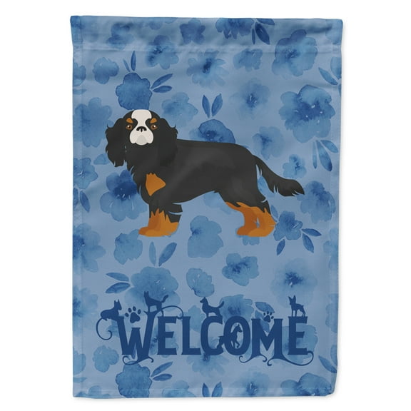 Carolines Treasures CK6009CHF Cavalier King Charles Spaniel 2 Welcome Flag Canvas House Size Large multicolor