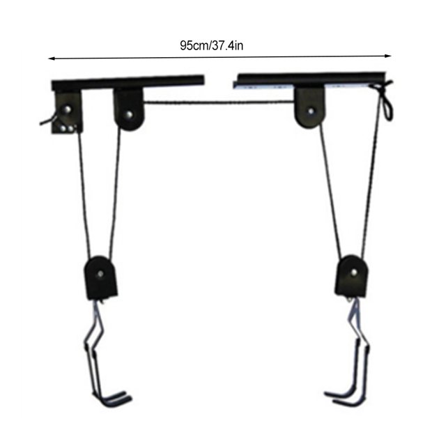 Universal Mountain Bike Adjustable Hoist Screw Mounted Universal Lift Pulley System Home Bicycles Kayak Ceiling Hanger Display Hanging Hook