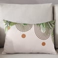 thumbnail image 3 of Abstract Boho Throw Pillow Cover,Tropical Palm Leaves Modern Geometric Art Rectangle Decorative Pillow Case Protector Soft Cushion Cover Lumbar Pillowcase for Couch Sofa Bedroom Car Decor 20x30 Inch, 3 of 8