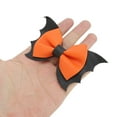 thumbnail image 4 of Unique Bargains 1 Pc Duckbill Clip Halloween Bat Wing Hair Clip for Children Orange Black, 4 of 5