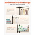 thumbnail image 5 of VEVOR Over The Washer and Dryer Storage Shelf, 4 Tier Laundry Room Drying Rack with Hanger Rod and Hooks, Adjustable Over Washer and Dryer Shelves, Laundry Room Shelf Storage Space Saver, Black, 5 of 10