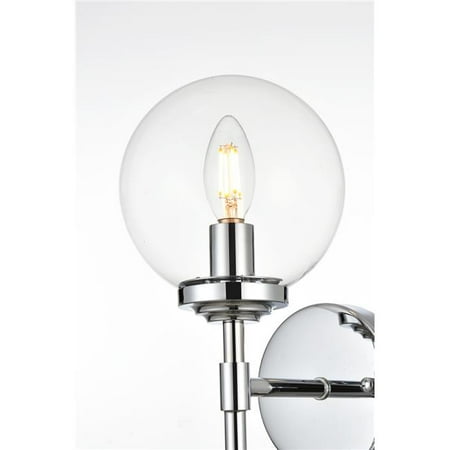 

Living District LD7302W6CH 110 V One Light Vanity Wall Lamp Chrome