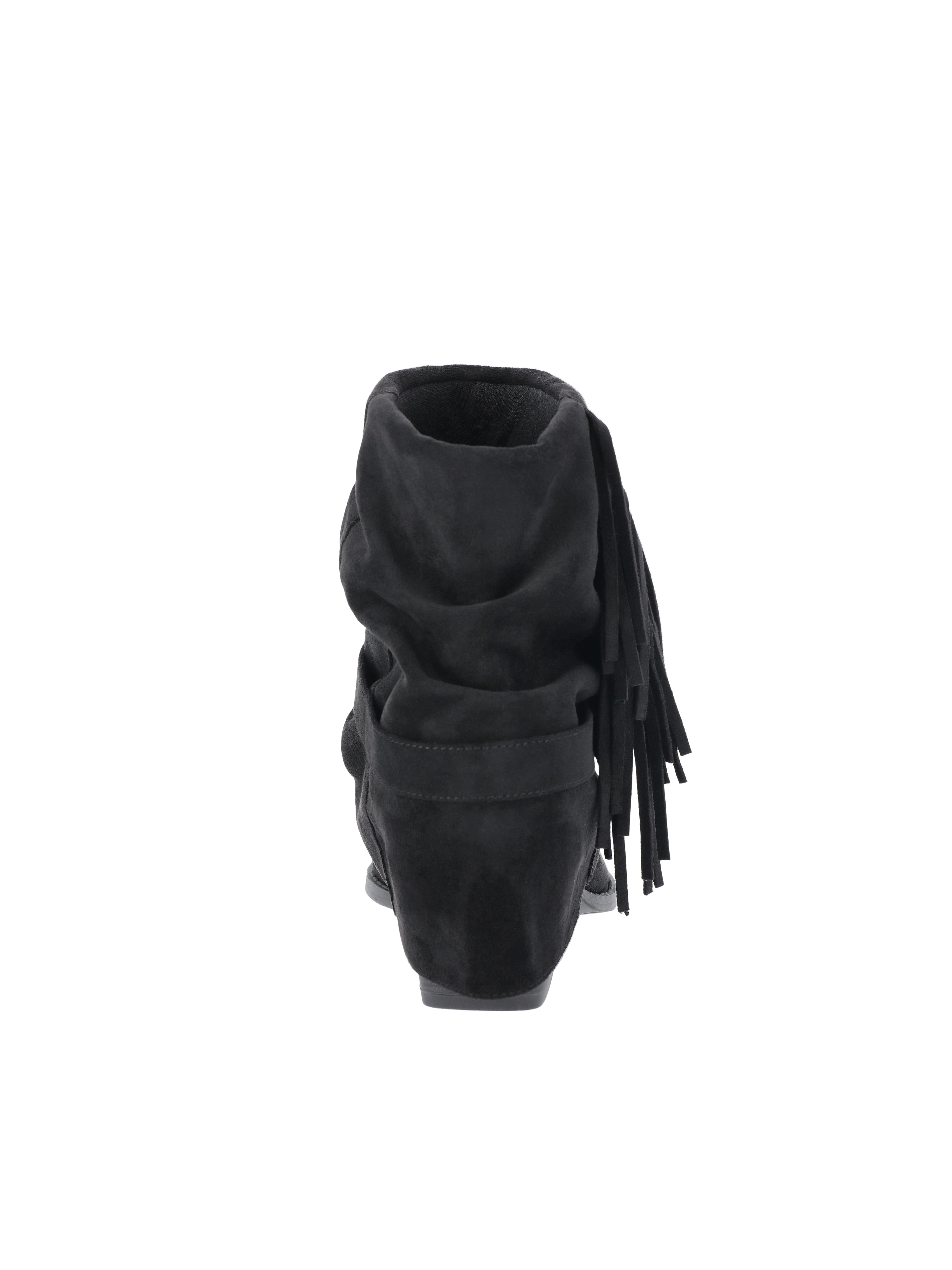 Time and Tru Women's Foldover Slouch Boots with Fringe