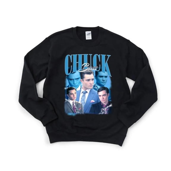 Chuck Bass Gossip Girl Ed Westwick TV Show Vintage Retro Upper East Side Sweatshirt, for men & women, up to size 5XL